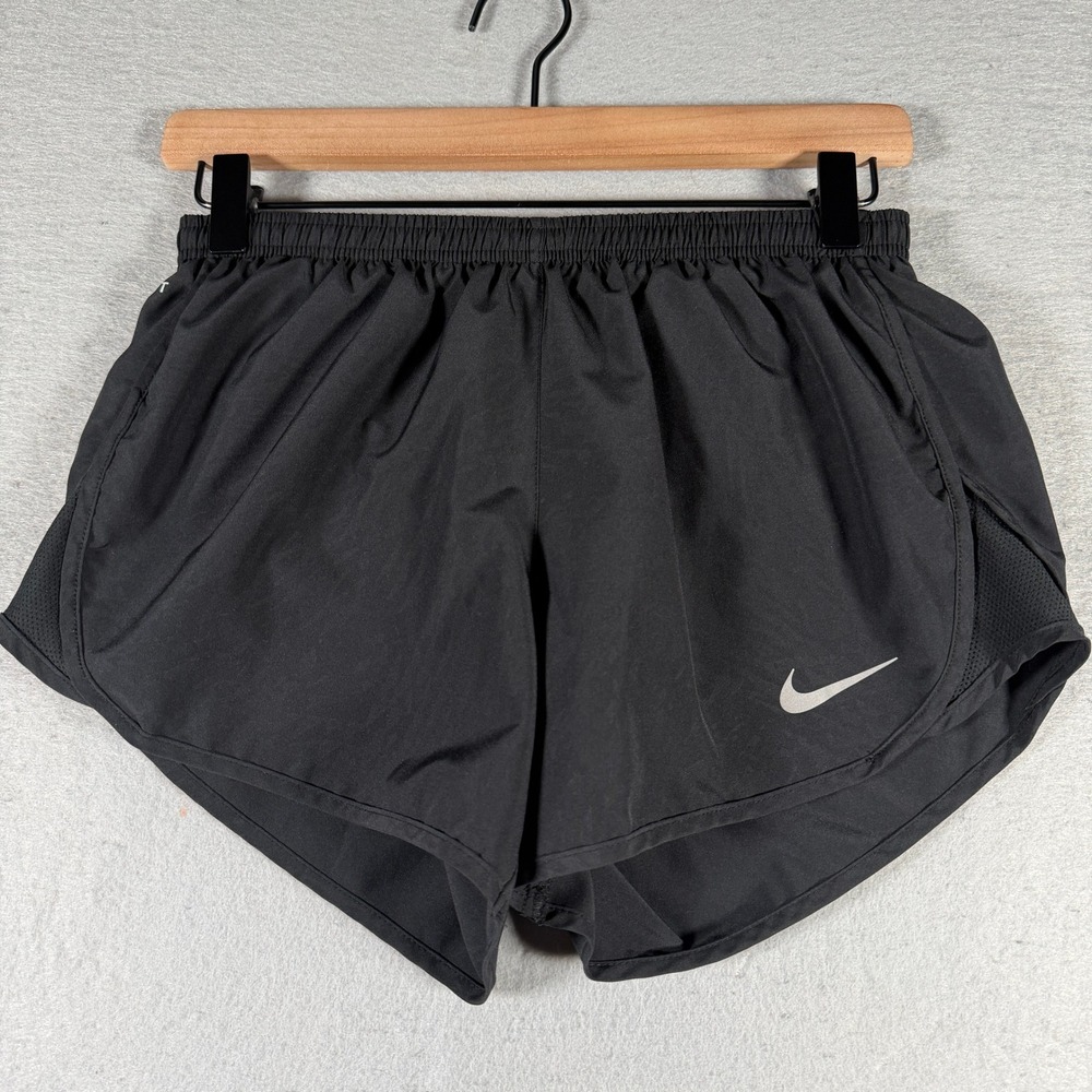 Nike Womens Dri-FIT Running‎ Shorts Black AJ4713-010 Size Small Zip Pocket 3in